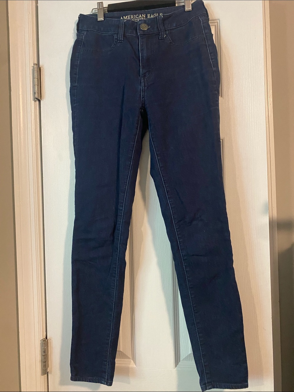 American Eagle Outfitters Dark Blue Skinny Jeans hi-rise jeggings